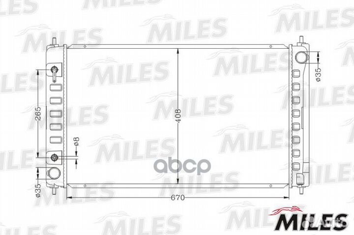 Радиатор nissan teana 2.5/3.5 08- acrb351 Miles