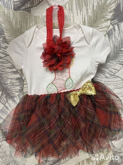 Платье боди для девочки 74 80