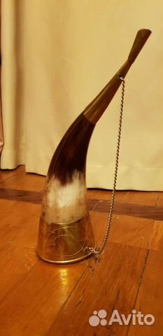 Рог сувенирный натуральный