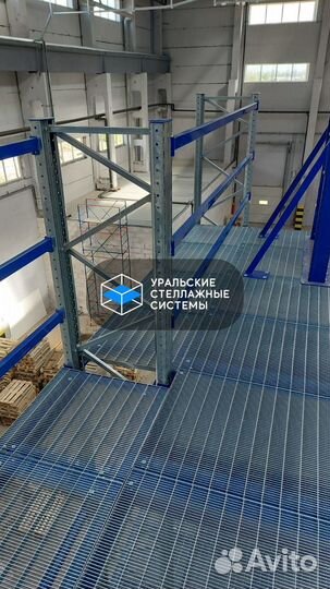 Мезонин для склада Мезонинные стеллажи