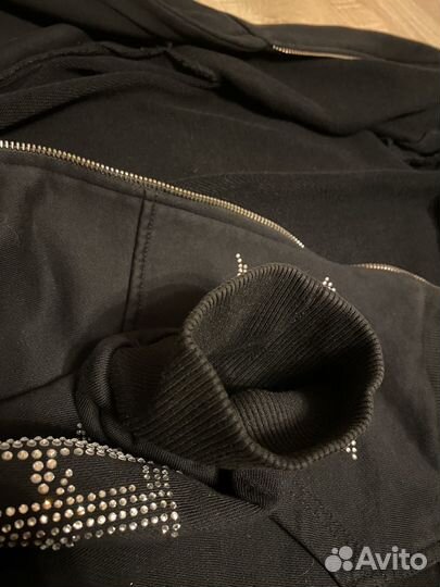 Hoodie haliky swarovski zip