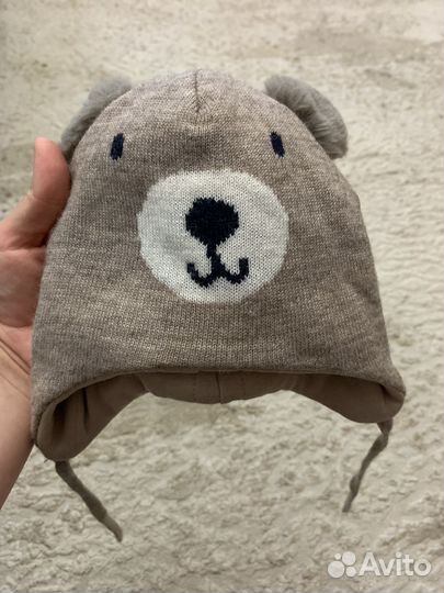 Шапки детские для мальчиков зима весна + варежки