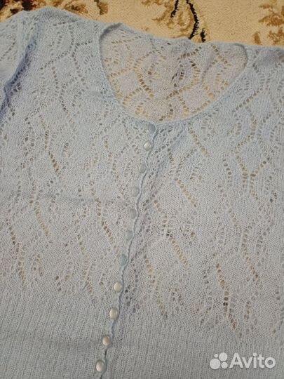 Тонкая мохеровая красивая женская кофточка