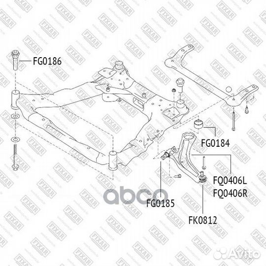 Сайлентблок переднего рычага передний nissan Qa