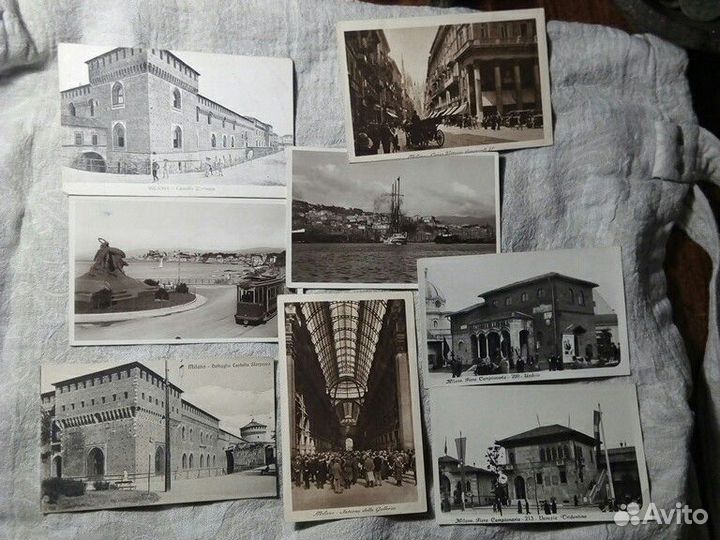Почтовые карточки (Милан Италия ) 8шт 20 век