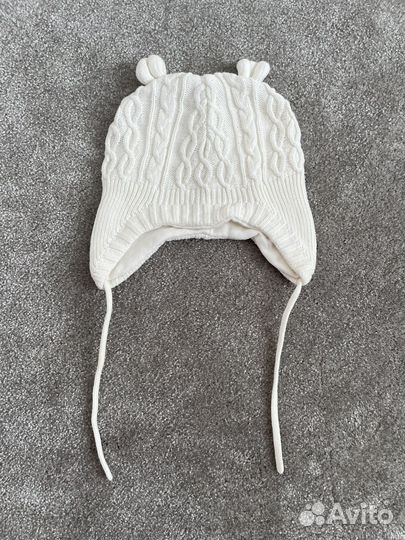 Шапка для девочки демисезонная на завязках