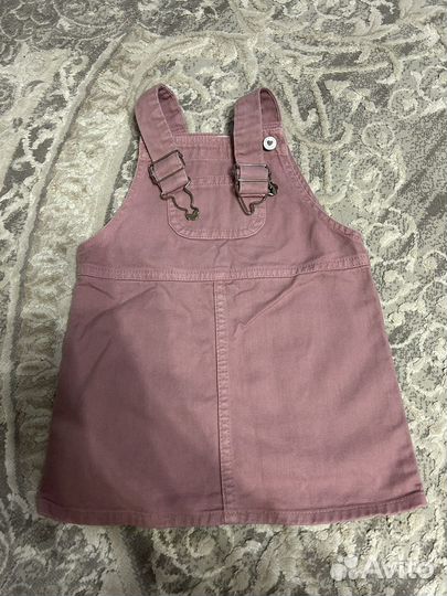 Джинсовый сарафан для девочки 98
