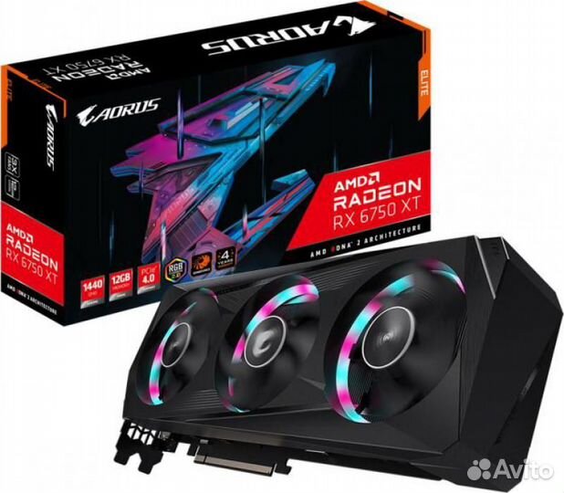 Видеокарта Gigabyte AMD Radeon RX 6750XT GV-R675xt