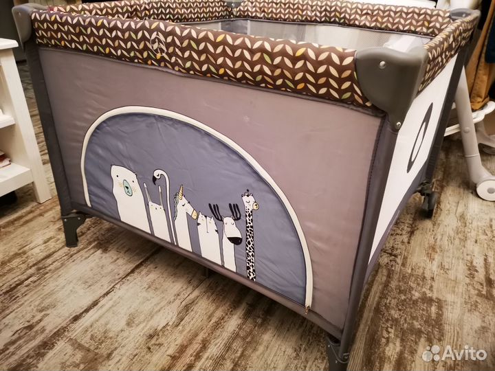 Манеж игровой Lionelo Lene Grey Stone