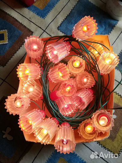 Гирлянда «Фонарик» и 2 шарика СССР (Цена за все)