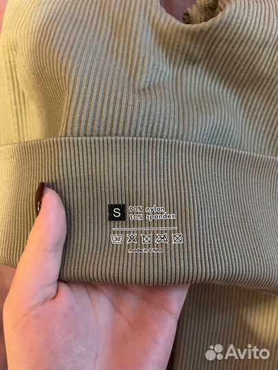 Лосины в рубчик