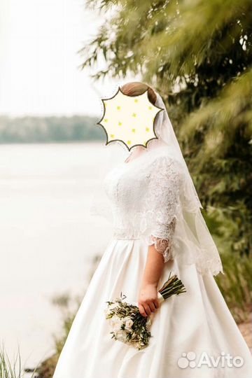 Свадебное платье (54-62размер)