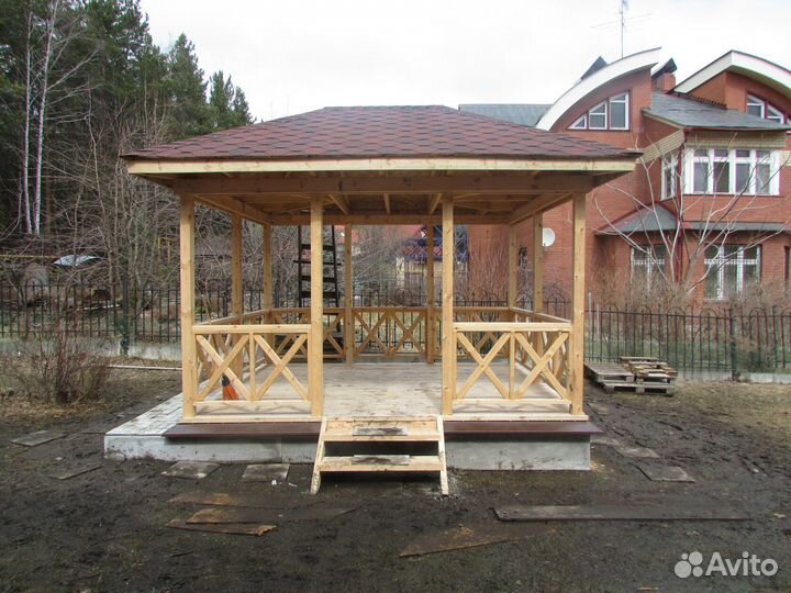 Пристройка к дому - террасы,веранды,беседки,бани