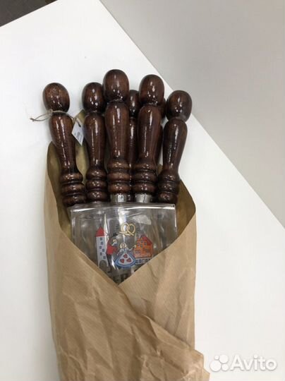 Шампура с деревянной ручкой