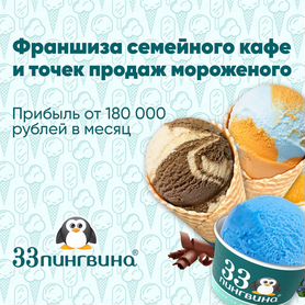 Франшиза семейного кафе и точек продаж мороженого