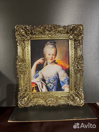 Картина большая рамка старинная багет