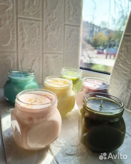 Свечи Ароматизированные кокосовые в стекле