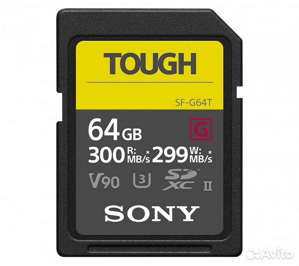 Карта памяти Sony sdxc tough Class10 UHS-II 299/30