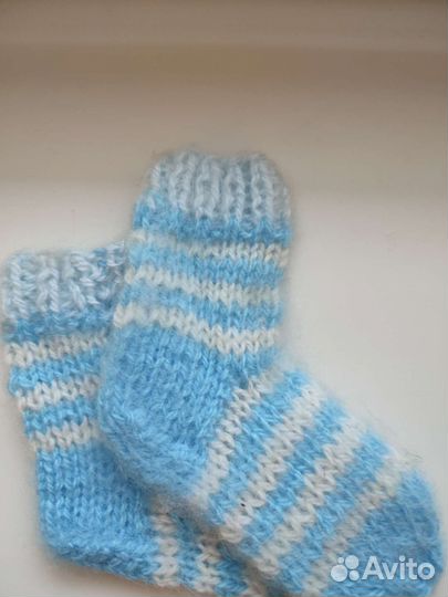 Носочки детские вязаные пуховые