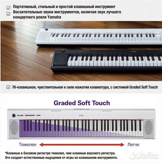 Цифровое пианино Yamaha NP-32WH