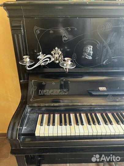 Антикварное пианино Diederichs Freres