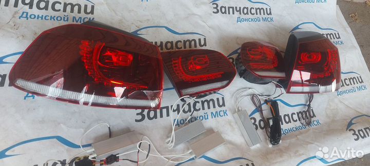 Задние фонари volkswagen golf 6 LED