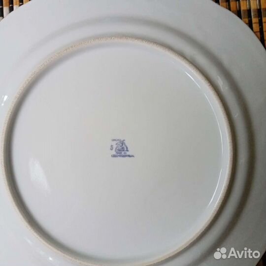 Блюдо большое (фарфор) Чехословакия