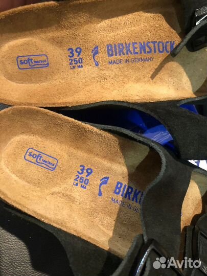 Birkenstock новые оригинал 39 нат замша