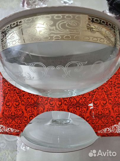 Ваза для фруктов. Пр-во Гусь-Хрустальный