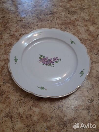 Фарфор СССР. Блюдо d-35см. Дулёво
