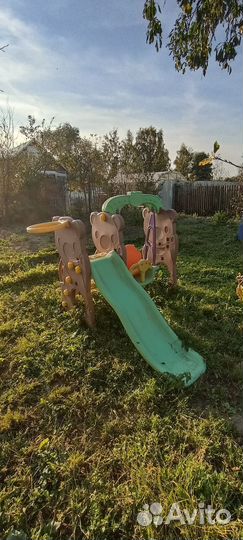 Детская горка с качелями бу