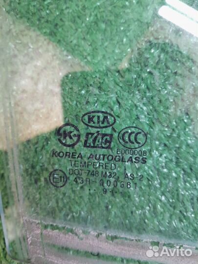 Стекло задней правой двери киа рио jb