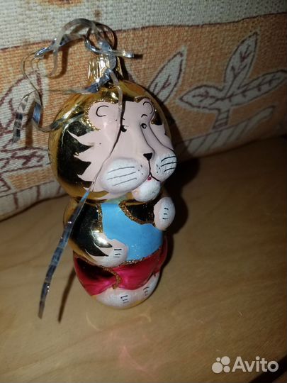Елочная игрушка лев