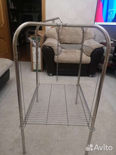 Переносной Гриль для костра на ножках