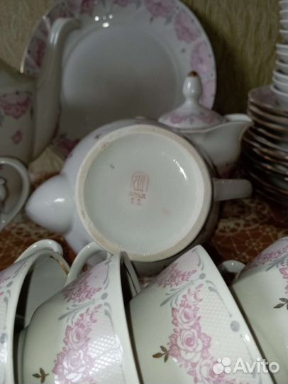 Чайно, кофейный сервиз.Рижский фарфор СССР