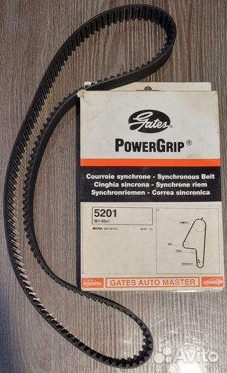 Ремень грм Mazda 626 Diesel (Gates 5201)