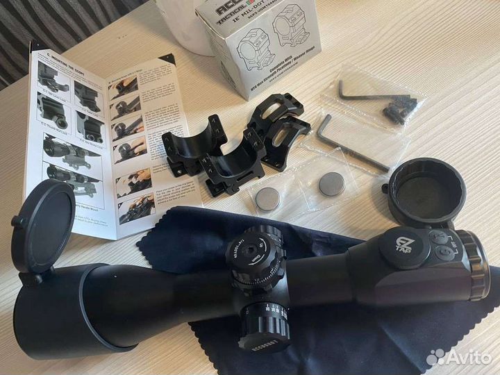 Прицел leapers Accushot Tactical 10X44 Mil-dot