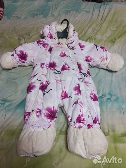 Зимний комбинезон для девочки 74 BabyGo