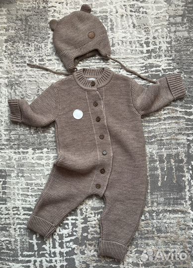 Новый вязаный комбинезон 74