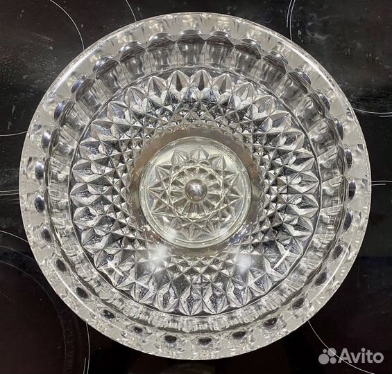 Фруктовница конфетница ваза чаша салатник Хрусталь