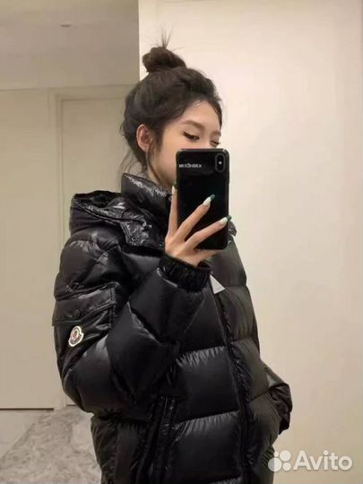 Пуховик moncler maya nfc глянец