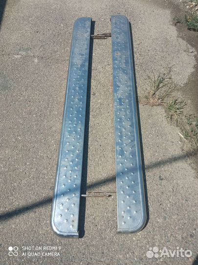 Подножки пороги на ssangyong кайрон, актион