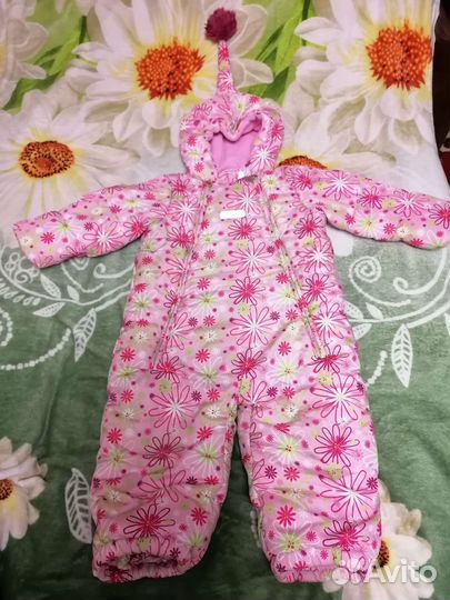 Зимний комбинезон для девочки 92