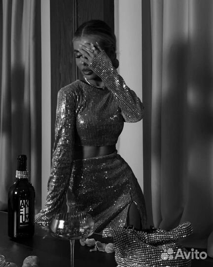 Комплект мини-юбка и топ