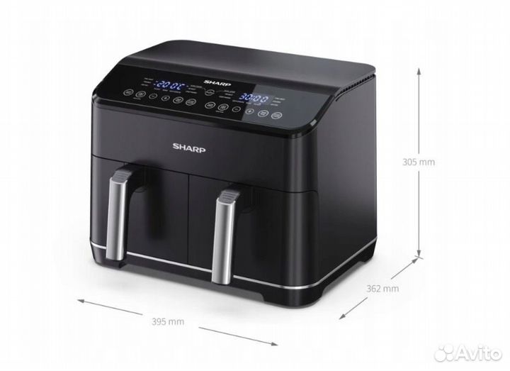Двухзонная мультипечь Sharp AF-GD82AE-B
