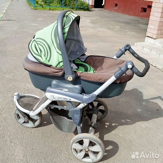 Коляска Саmсortina Evolution(3 в 1),зелёный,белый