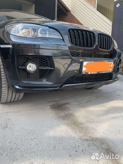 Передняя губа под бампер BMW X6 E71