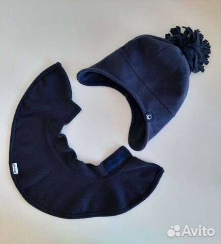 Шапка Benetton + манишка, демисезон