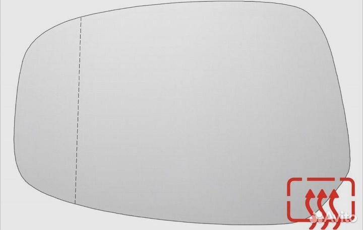 Зеркальный элемент бокового зеркала Honda freed