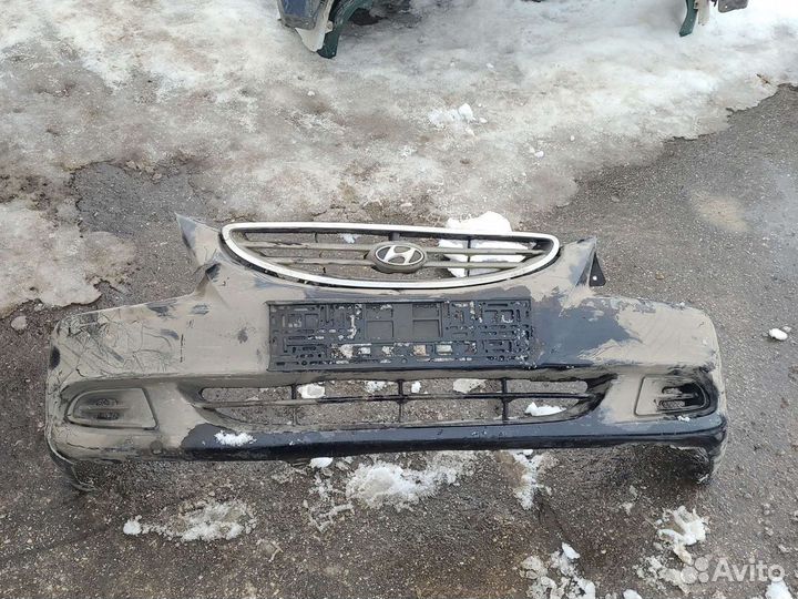 Бампер передний hyundai accent